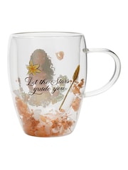 Disney Princess Orange Floral Decorative Moana Glass Mug - Image 3 of 5
