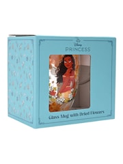 Disney Princess Orange Floral Decorative Moana Glass Mug - Image 5 of 5