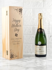 Personalised Floral Mother's Day Wine Box by Treat Republic - Image 1 of 5