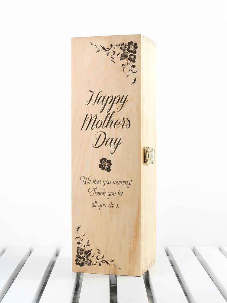 Personalised Floral Mother's Day Wine Box by Treat Republic - Image 5 of 5