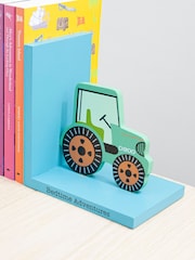 Personalised Green Tractor Bookends by Treat Republic - Image 5 of 5