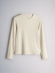 The Set 5 Pack Ribbed Long Sleeve T-Shirts Brown/Cream - Image 5 of 8