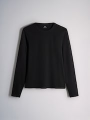 The Set 5 Pack Ribbed Long Sleeve T-Shirts Brown/Cream - Image 6 of 8