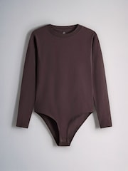 The Set 3 Pack Crew Neck Long Sleeve Bodysuits Brown/Purple/Neutral - Image 4 of 6