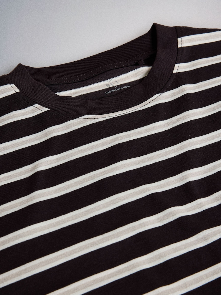 The Set Essentials Relaxed Long Sleeve T-Shirts 5 Pack - Image 8 of 8
