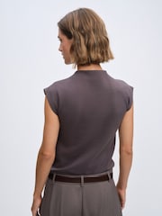 Khaki/Brown/Lilac/Cream - The Set ឈុត 4 អាវដៃខ្លីបែបផ្លូវការ កក្លាក់ - រូបភាព 4 នៃ 11