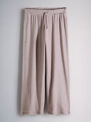 The Set Long Sleeve Button Through T-Shirts and Trousers Co-Ord Set Burgundy Red - Image 8 of 10