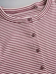 The Set Long Sleeve Button Through T-Shirts and Trousers Co-Ord Set Burgundy Red - Image 9 of 10