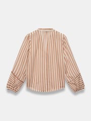 Mint Velvet Orange Striped Sheer Blouse - Image 7 of 7