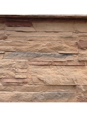 Callow Light Brown Londres Modern Masonry BBQ with Side Table - Image 5 of 5