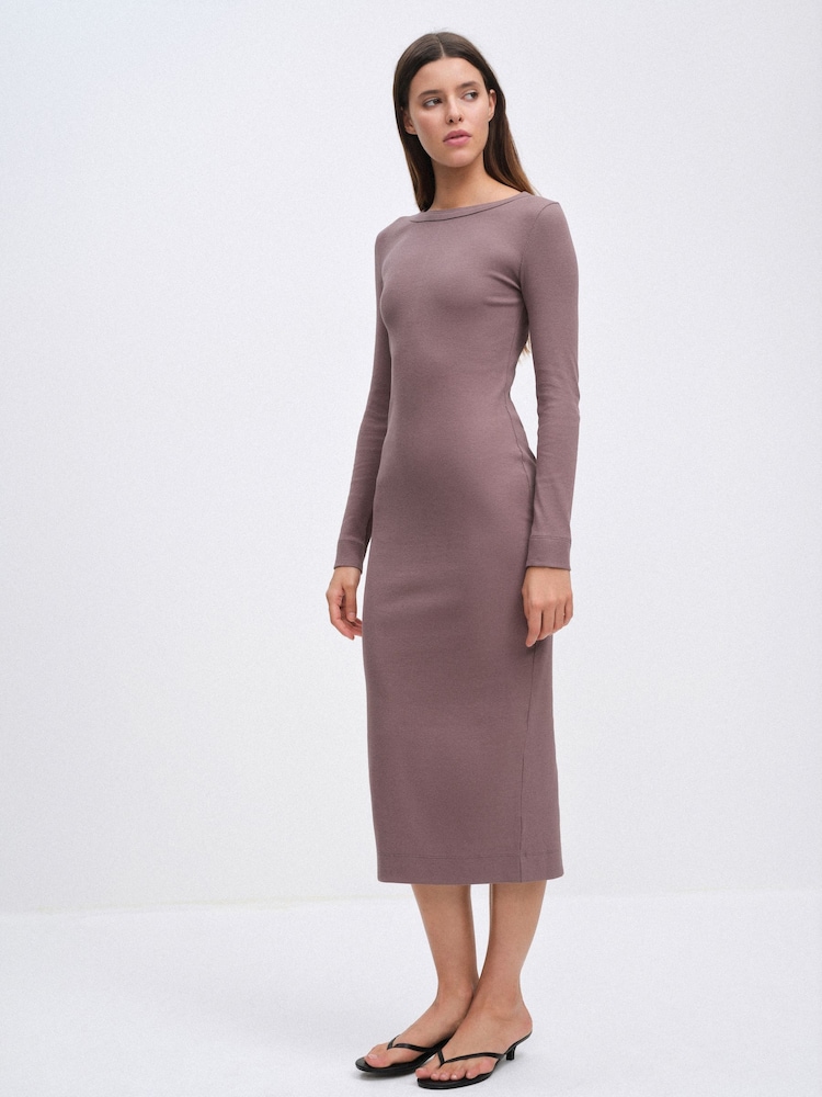 detroit jersey dress Maxi Jersey Long Sleeve Regular Dresses Midi Pleated Long Sleeve Maxi Dress Light Blue – SID-JTD408012