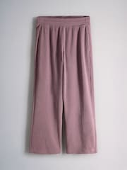 The Set 2 Pack Lounge Wide Leg Trousers Taupe / Pink - Image 2 of 5