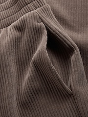 The Set 2 Pack Lounge Wide Leg Trousers Taupe / Pink - Image 4 of 5