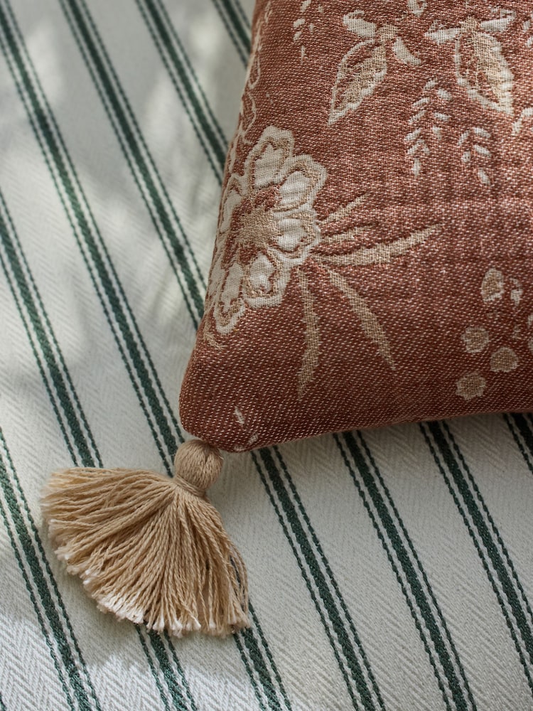 Laura Ashley Brown Cotton Marlbrook Cushion - Image 2 of 5 Laura Ashley Brown Cotton Marlbrook Cushion - Image 2 of 5