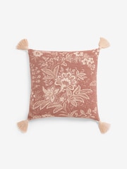 Laura Ashley Brown Cotton Marlbrook Cushion - Image 4 of 5
