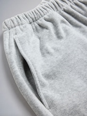 The Set Velour Henley Crew and Cuffed Jogger Co-Ord Set Light Grey - Image 4 of 5