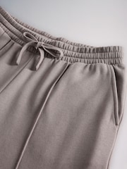 The Set 2 Pack Pintuck Sweat Joggers Taupe Brown/Black - Image 4 of 5