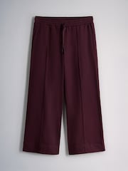 The Set V-Neck Sweater and Pintuck Wide Leg Joggers Coord Burgundy Red - Image 2 of 5