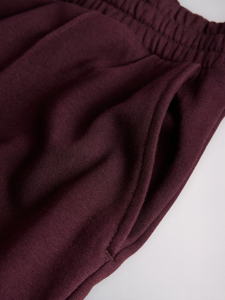 The Set V-Neck Sweater and Pintuck Wide Leg Joggers Coord Burgundy Red - Image 5 of 5