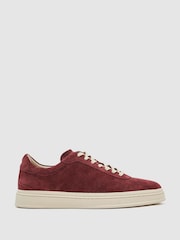 Reiss Maroon Red Anders Trainers - Image 2 of 6