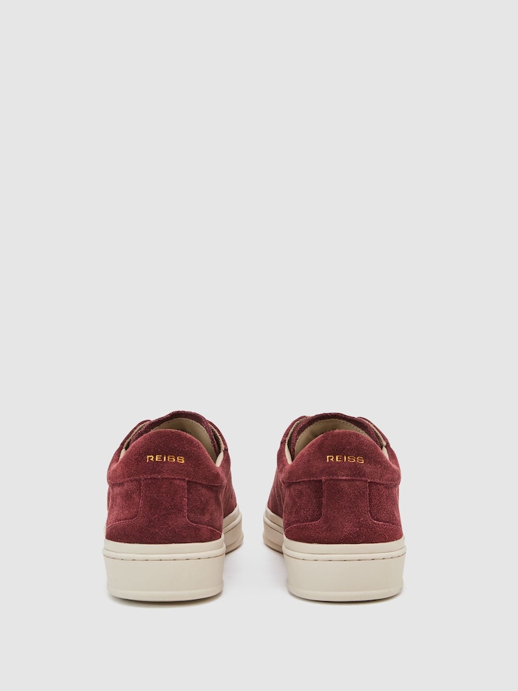 Reiss Maroon Red Anders Trainers - Image 6 of 6