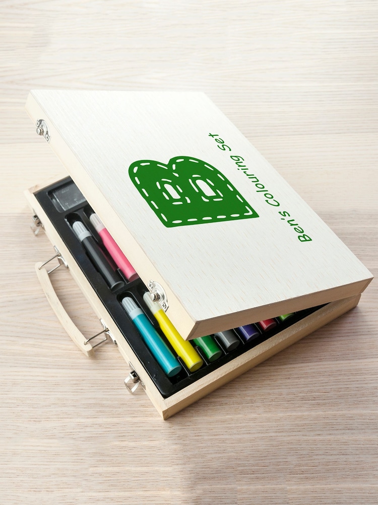 Personalised Children's Colouring In Set - Green by Treat Republic - Image 2 of 3 Personalised Children's Colouring In Set - Green by Treat Republic - Image 2 of 3