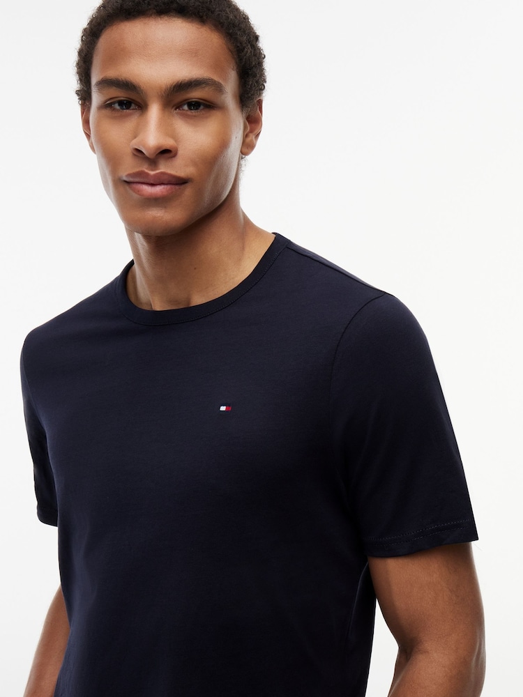 Albastru - Tommy Hilfiger Cotton Tricou 3 Pachet - Imaginea 5 din 5