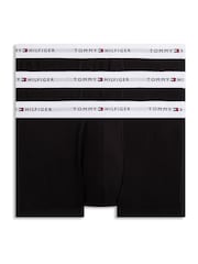 Negru - Tommy Hilfiger Cotton Stretch Boxer Trunks 3 Pack - Imaginea 7 din 7