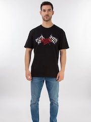 Brands In Black Wacky Races Flags Logo T-Shirt - Image 2 of 5
