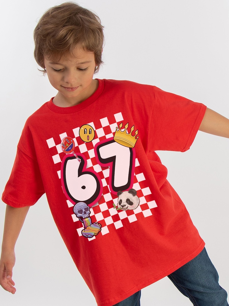 Brands In Red 67 Doodle T-Shirt - Image 2 of 5