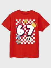 Brands In Red 67 Doodle T-Shirt - Image 3 of 5