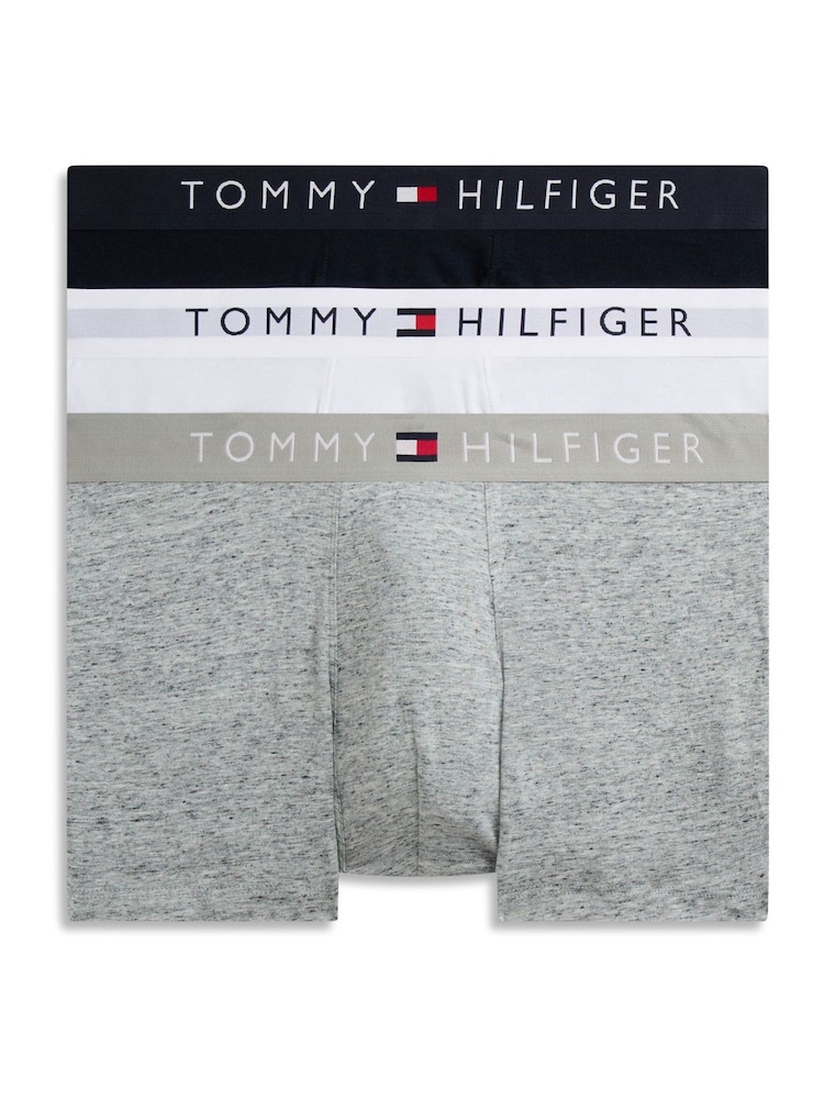 Gri - Slip elastic din bumbac Tommy Hilfiger 3 rucsac - Imaginea 1 din 7