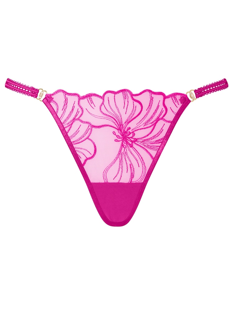 Ann Summers Pink Floral Fling Embroidered String Knickers - Image 6 of 6 Ann Summers Pink Floral Fling Embroidered String Knickers - Image 6 of 6
