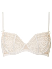 Ann Summers White Caged Lace Non Padded Balcony Bra - Image 5 of 5