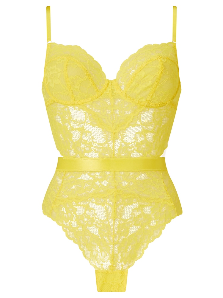 Ann Summers Yellow Hold Me Tight Lace Body - Image 6 of 6