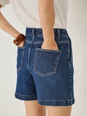 JDY Blue Blue Denim High Waist Shorts - Image 2 of 5