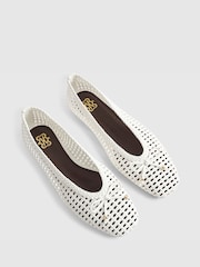 River Island White Woven Ballet Pumps - Image 5 of 6