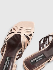 River Island Metallic Terry De Havilland Butterfly Mule Flat Sandals - Image 5 of 5