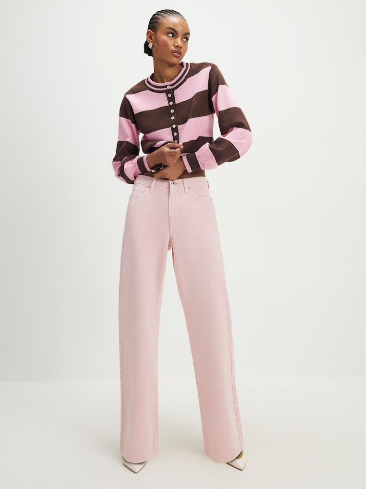 River Island Jeans in Relaxed Straight Fit mit hohem Bund - Bild 1 von 4 River Island Jeans in Relaxed Straight Fit mit hohem Bund - Bild 1 von 4