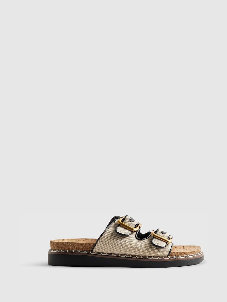 River Island-sandaler med dobbel rem og fotseng - Bilde 2 av 6