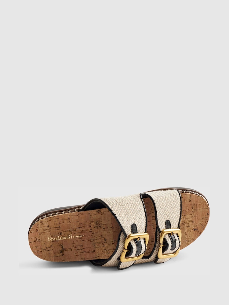River Island-sandaler med dobbel rem og fotseng - Bilde 6 av 6