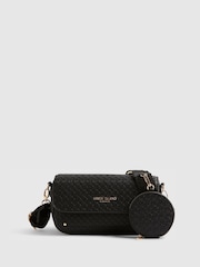 River Island Black Utility Flap Detail Cross Body Bag - Image 1 of 4