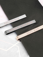 Personalised Groomsmen Tie Clip by Treat Republic - Image 2 of 4