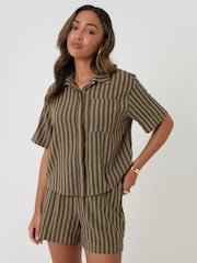 Threadbare Stripe Boxy Fit Top - 圖片 1/4