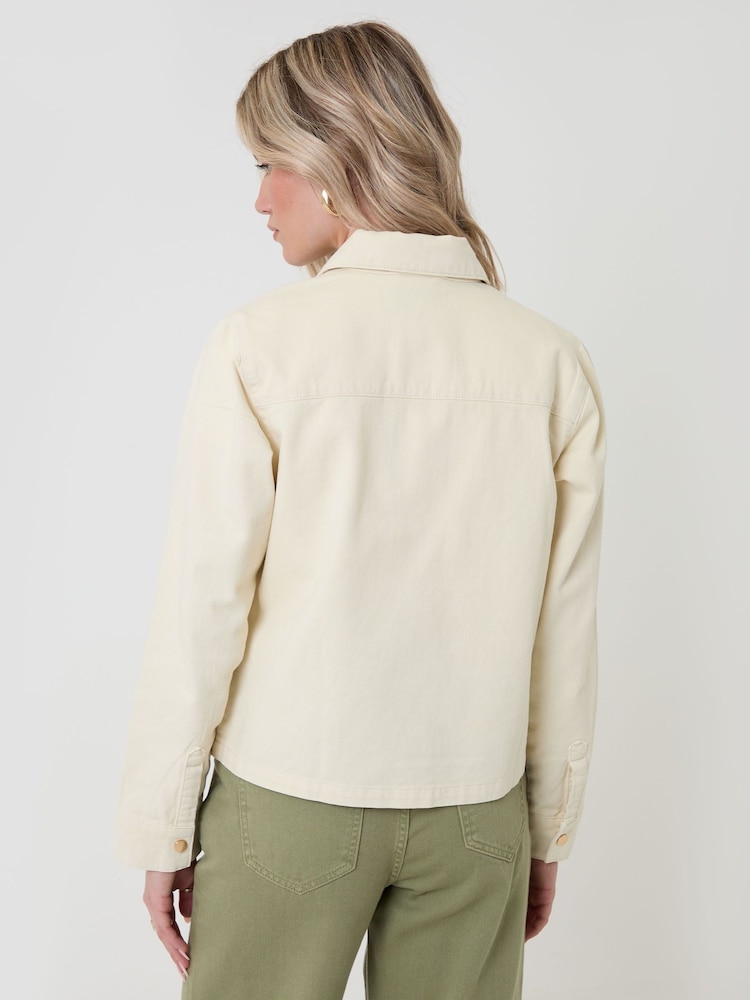 Threadbare Patch Pocket Denim Shacket - Kuva 4 / 4