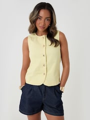 Threadbare Denim Button Up Top - 圖片 1/5