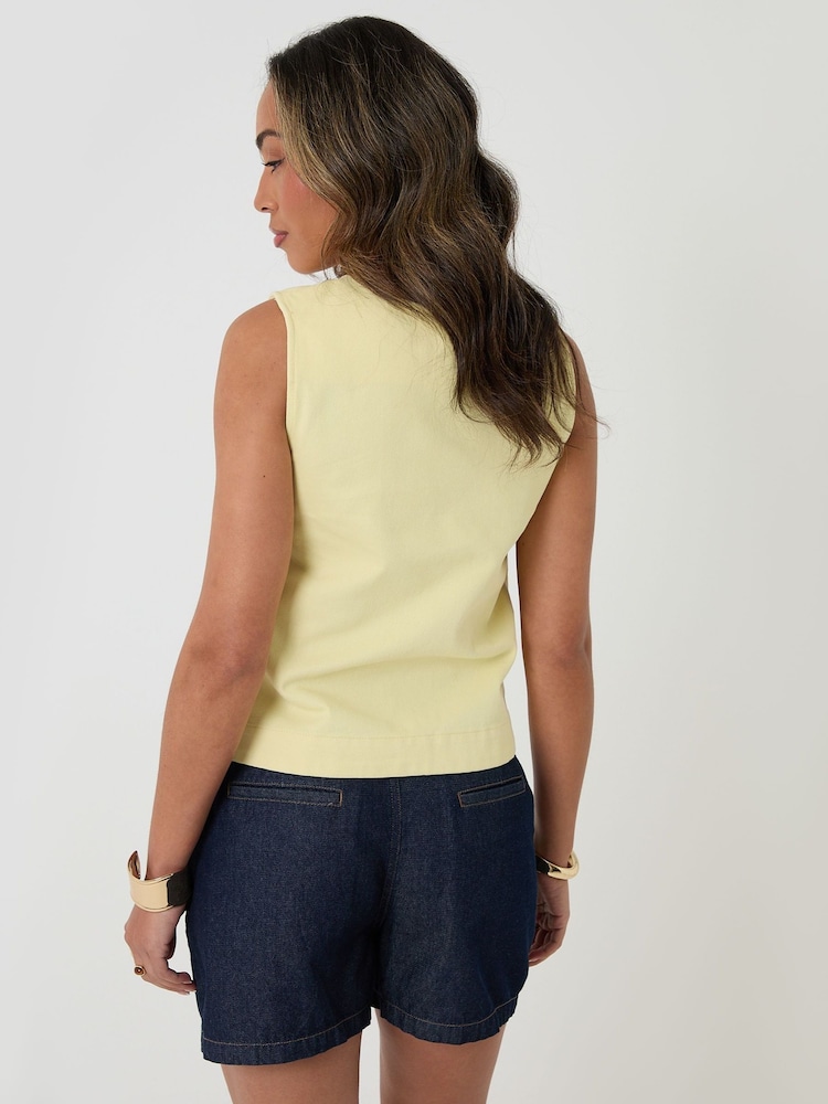 Threadbare Denim Button Up Top - 圖片 2/5