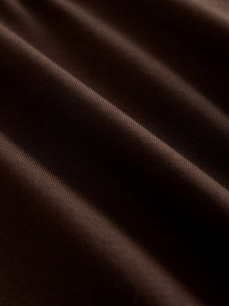 Brown Regular Fit N. Premium SUPIMA® Cotton Crew Neck T-Shirt - Image 3 of 3 Brown Regular Fit N. Premium SUPIMA® Cotton Crew Neck T-Shirt - Image 3 of 3