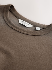 Brown Regular Fit N. Premium SUPIMA® Cotton Crew Neck Long Sleeve T-Shirt - Image 7 of 8
