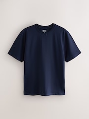 Navy/Dark Green/Ecru/Teal/Burgundy/Orange Regular Fit Essential Cotton T-Shirts 6 Pack - Image 7 of 9